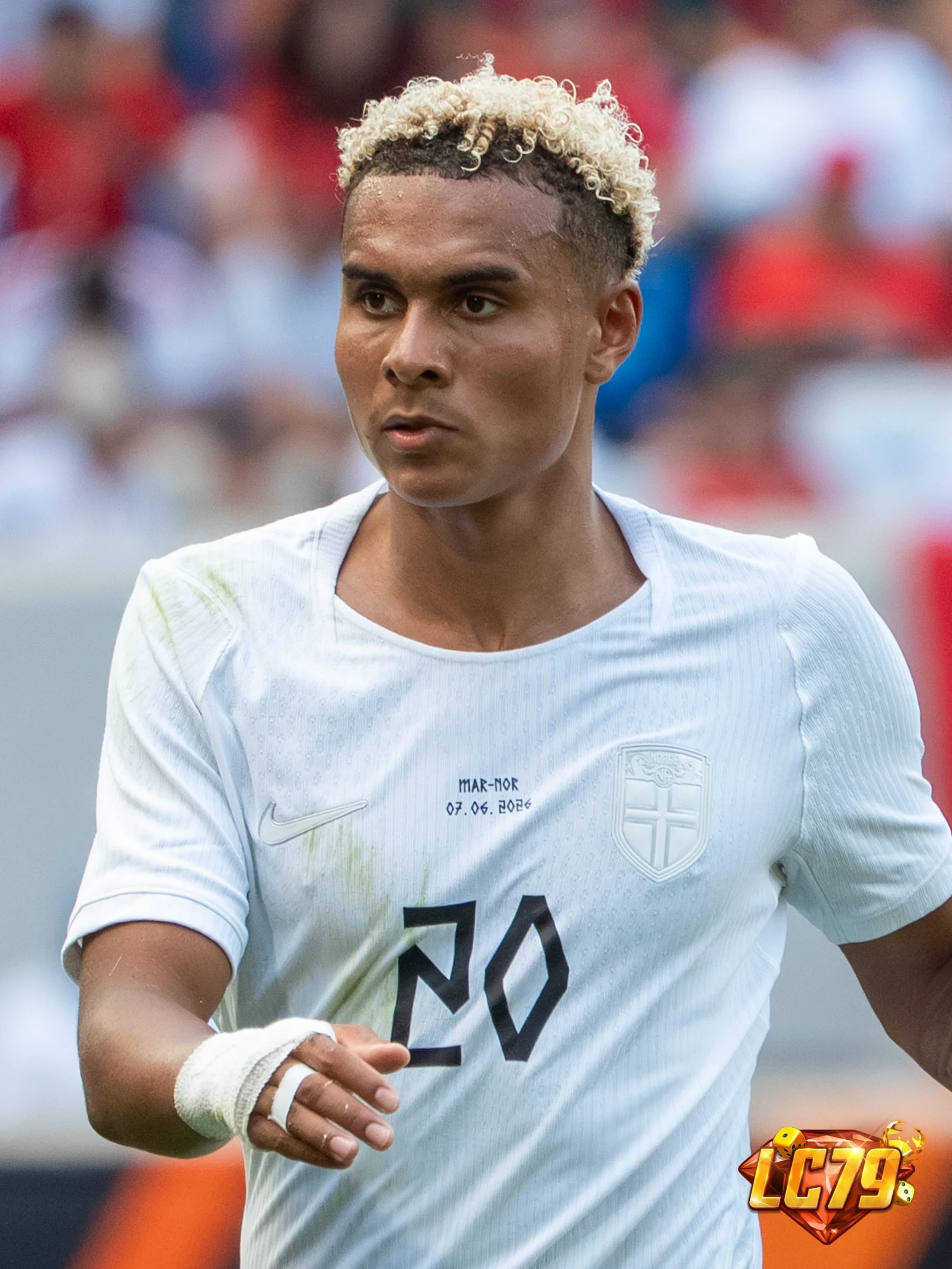 Antonio Nusa trong màu áo Norway