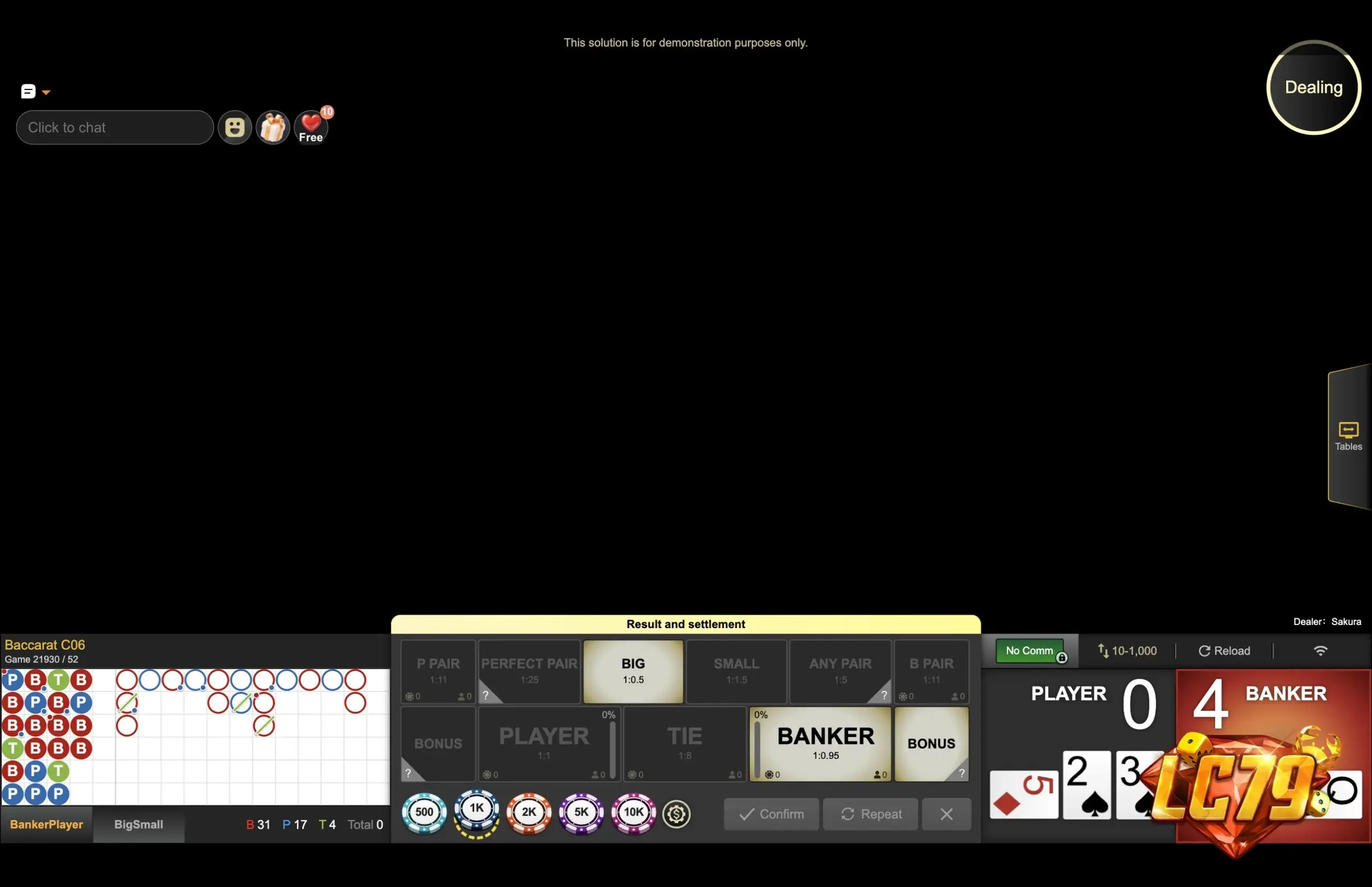 Cầu đảo Baccarat là gì? Cách đọc nhịp 1- thật tại LC79