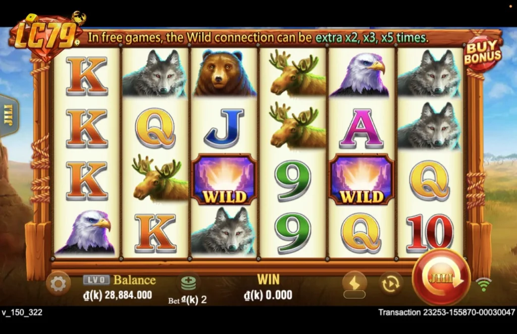 Ảnh giao diện chính game Charge Buffalo (slot JILI) chơi tại LC79