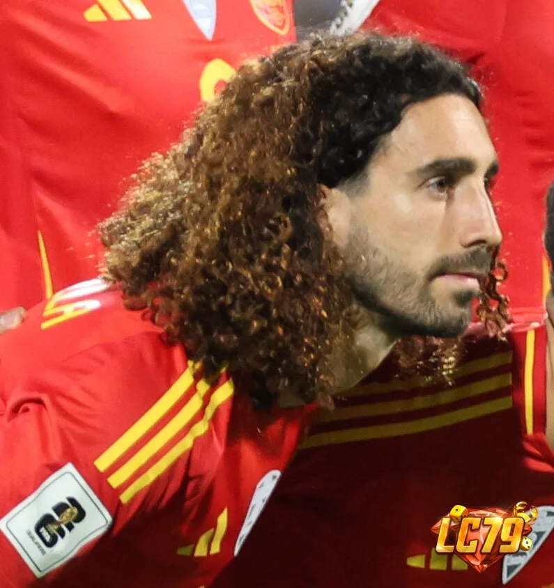 Marc Cucurella trong màu áo đội tuyển Tây Ban Nha