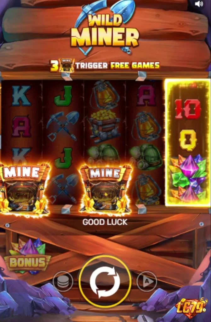 Ảnh giao diện chính game Wild Miner (Kingmidas #KM-SLOT-048) (slot) chơi tại LC79