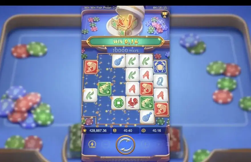 Ảnh màn hình gameplay game Win Win Fish Prawn Crab (slot PG) chơi tại LC79