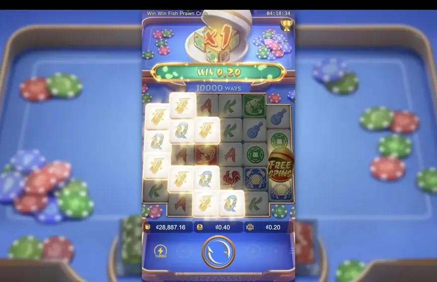 Ảnh bảng biểu tượng & tính năng game Win Win Fish Prawn Crab (slot PG) chơi tại LC79