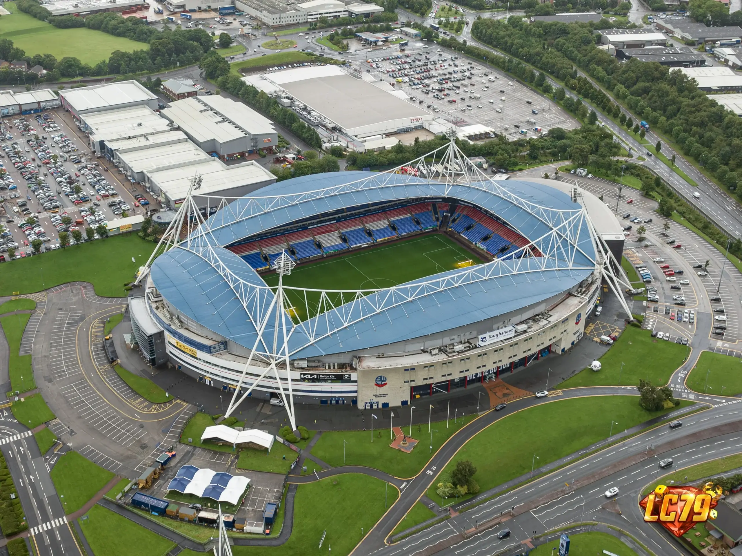 Toughsheet Community Stadium trước trận Bolton vs Preston Championship 2026-27