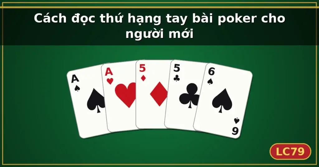 Cách đọc thứ hạng tay bài poker cho người mới — LC79