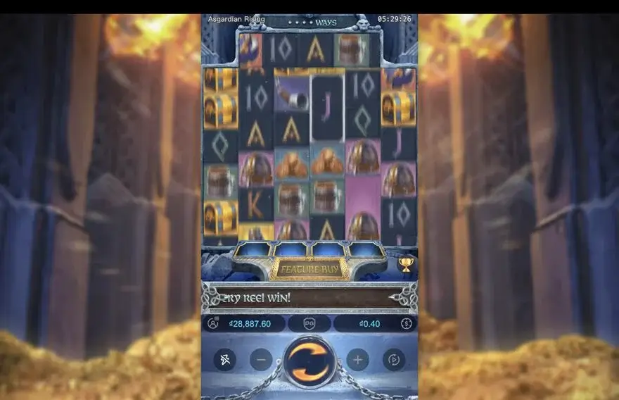 Ảnh màn hình gameplay game đánh giá asgardian rising lc79 (slot) chơi tại LC79