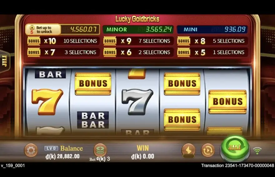 Ảnh màn hình gameplay game đánh giá lucky goldbricks lc79 (slot) chơi tại LC79