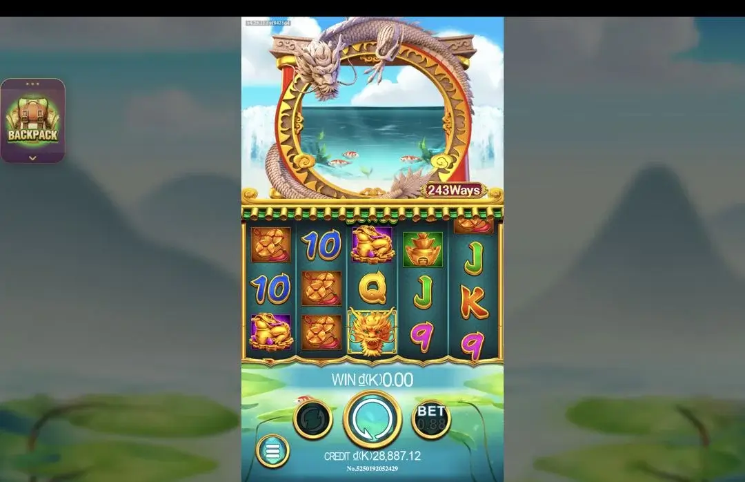 Ảnh giao diện chính game Dragons Gate (slot JDB) chơi tại LC79