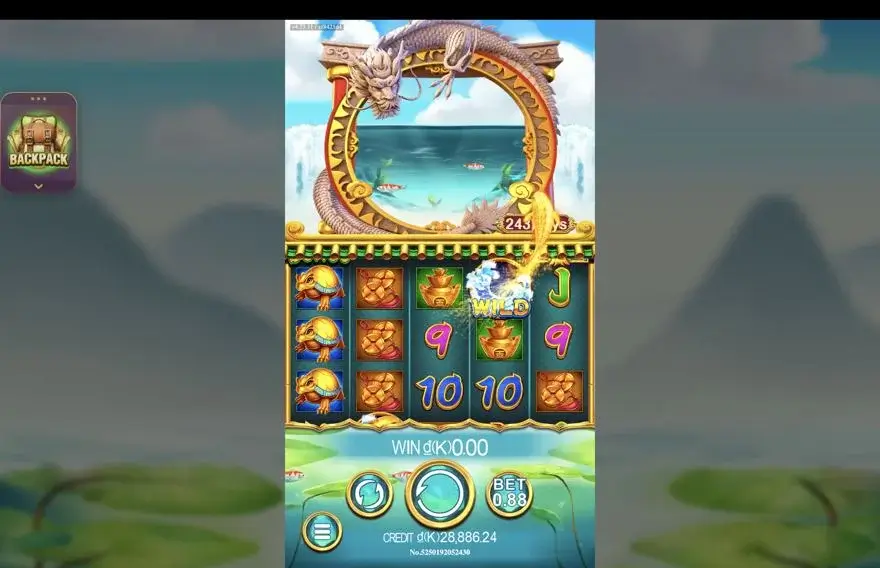 Ảnh màn hình gameplay game Dragons Gate (slot JDB) chơi tại LC79