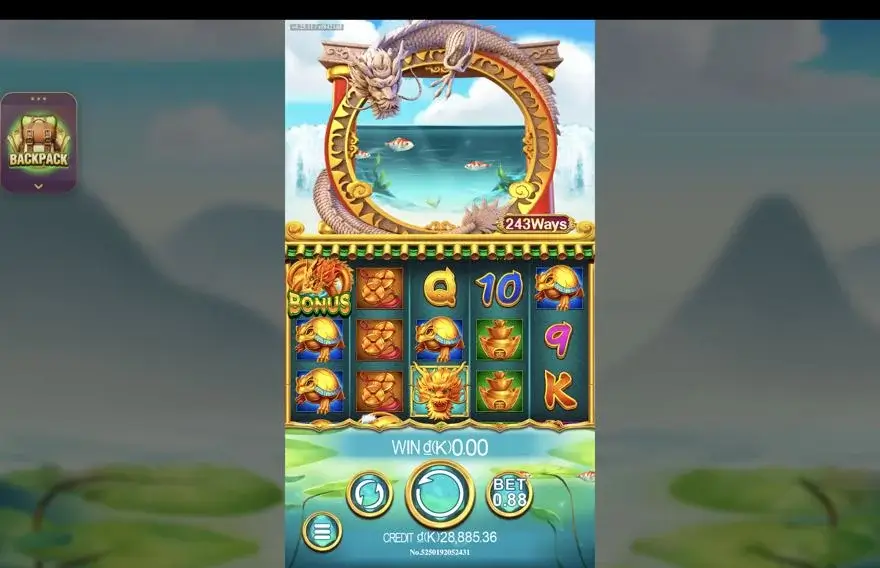 Ảnh bảng biểu tượng & tính năng game Dragons Gate (slot JDB) chơi tại LC79