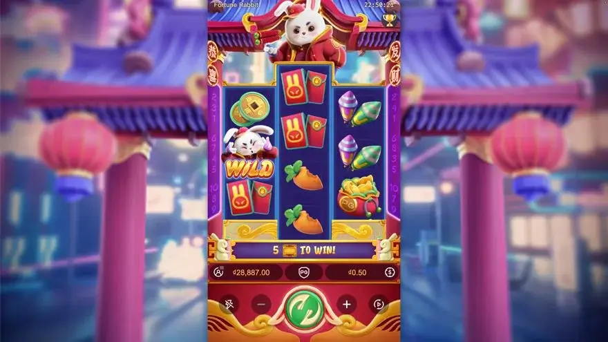 Ảnh màn hình gameplay game Fortune Rabbit (slot ACEWIN) chơi tại LC79