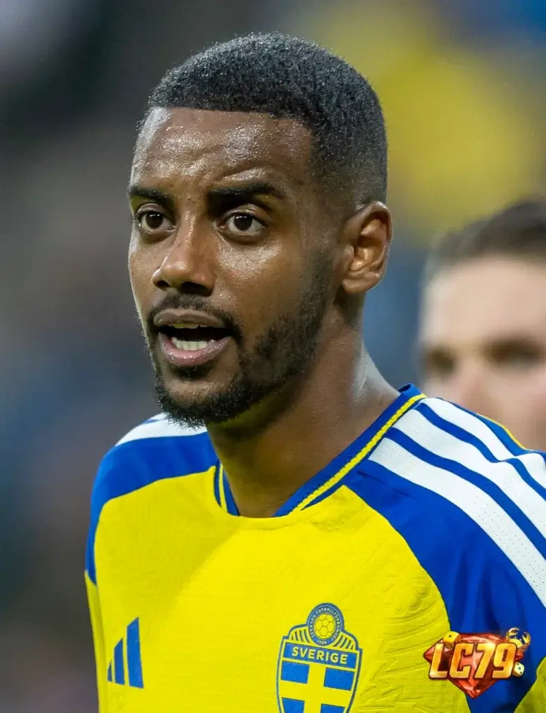 Alexander Isak trong màu áo Thụy Điển, ảnh đã đóng watermark LC79