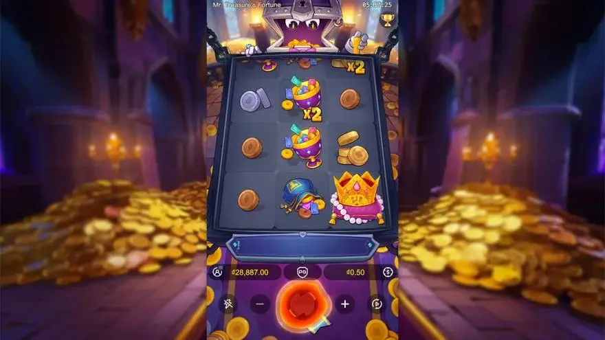 Ảnh màn hình gameplay game Mr. Treasure’s Fortune (slot PG) chơi tại LC79