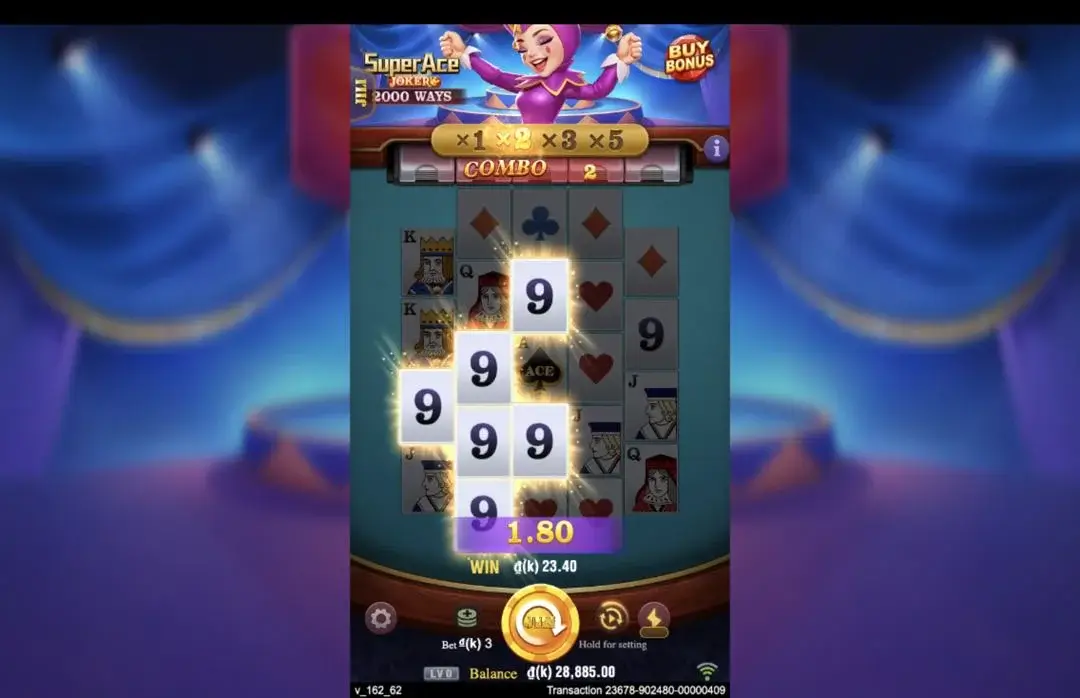 Ảnh giao diện chính game Super Ace Joker (slot JILI) chơi tại LC79