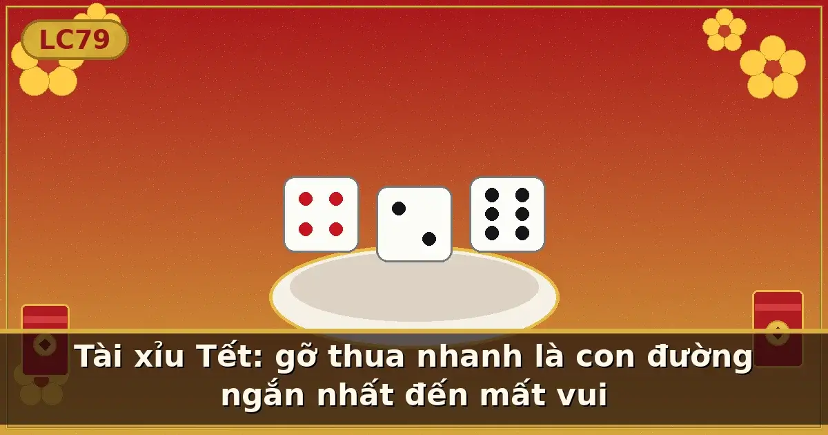Tài xỉu Tết: gỡ thua nhanh là con đường ngắn nhất đến mất vui — LC79