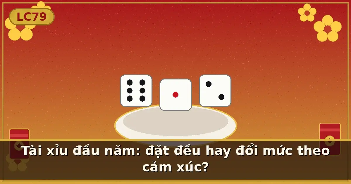 Tài xỉu đầu năm: đặt đều hay đổi mức theo cảm xúc? — LC79