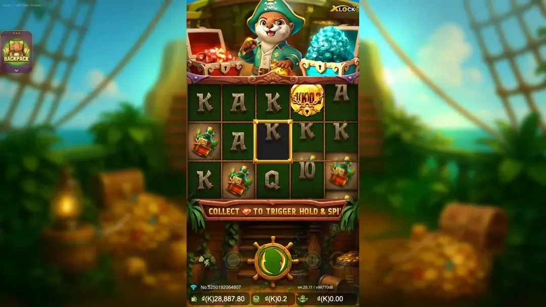 Ảnh giao diện chính game Voyage of Blast Raider X-Lock (slot JDB) chơi tại LC79