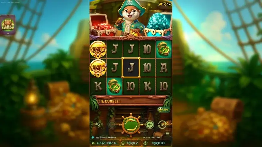 Ảnh bảng biểu tượng & tính năng game Voyage of Blast Raider X-Lock (slot JDB) chơi tại LC79