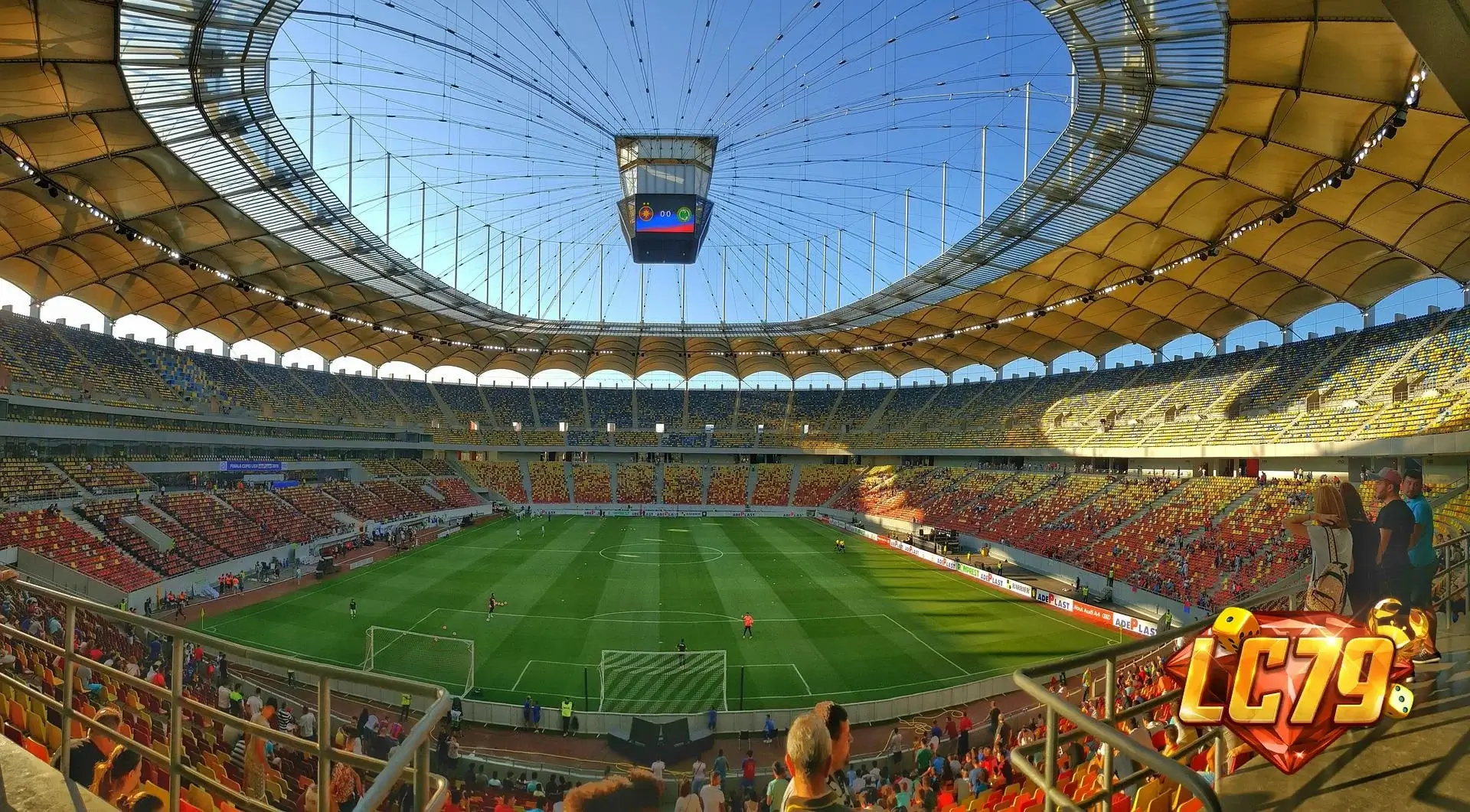 Arena Națională tại Bucharest trước trận Romania vs Bosnia