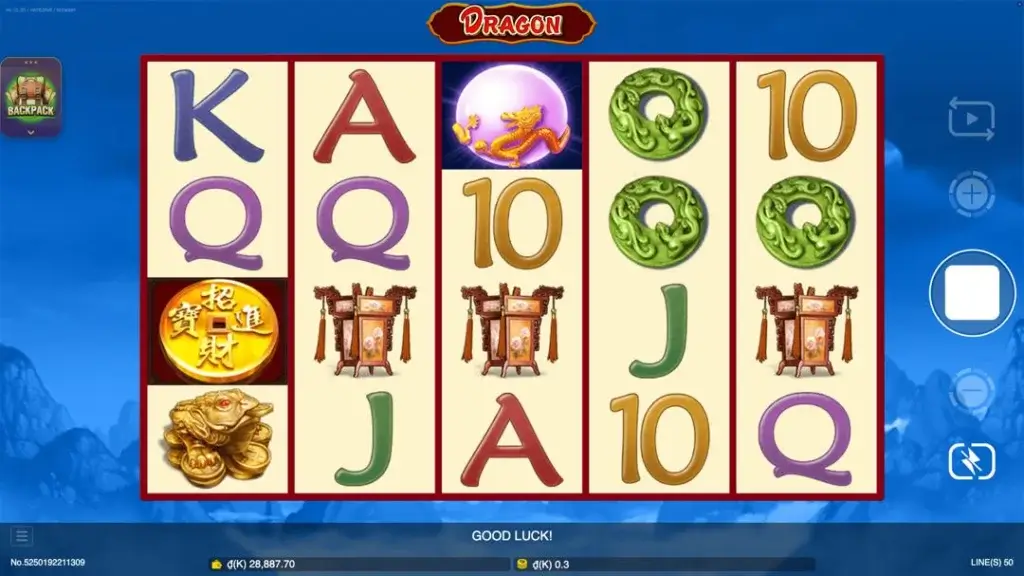 Ảnh giao diện chính game đánh giá dragon lc79 (slot) chơi tại LC79