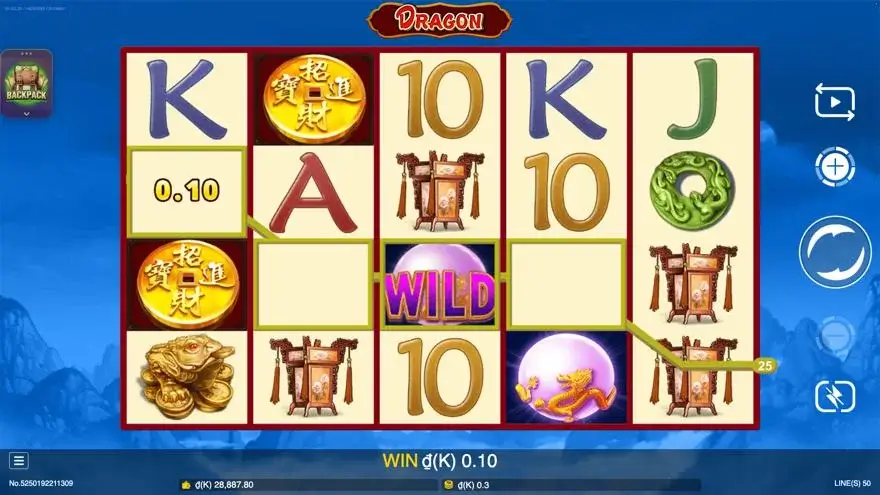 Ảnh màn hình gameplay game đánh giá dragon lc79 (slot) chơi tại LC79
