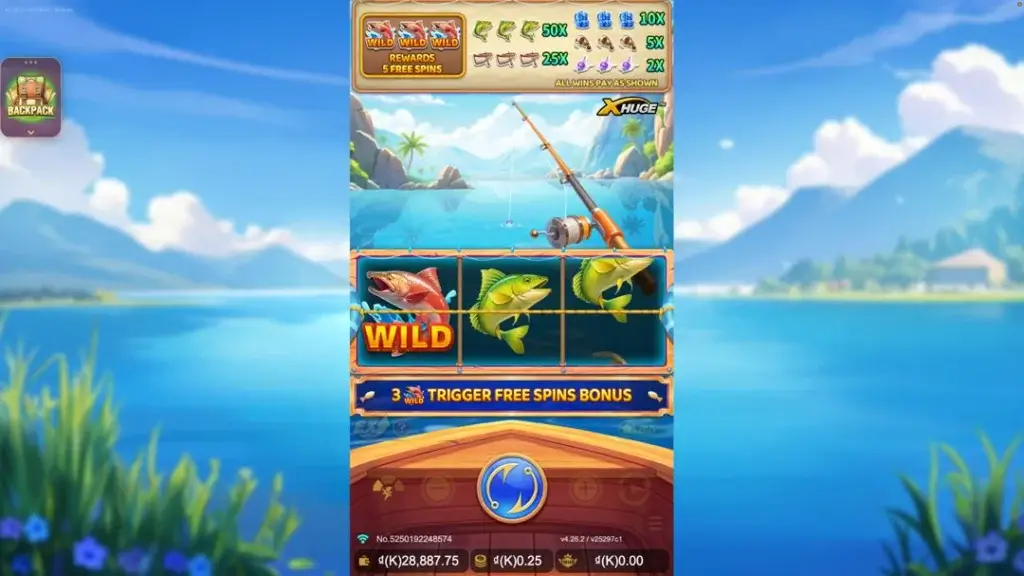Ảnh giao diện chính game đánh giá fishin' fever x-huge lc79 (slot) chơi tại LC79