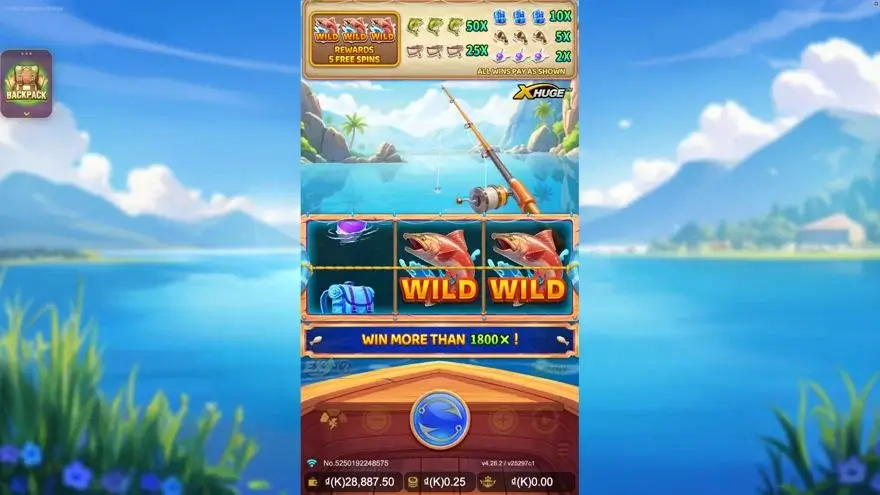 Ảnh màn hình gameplay game đánh giá fishin' fever x-huge lc79 (slot) chơi tại LC79