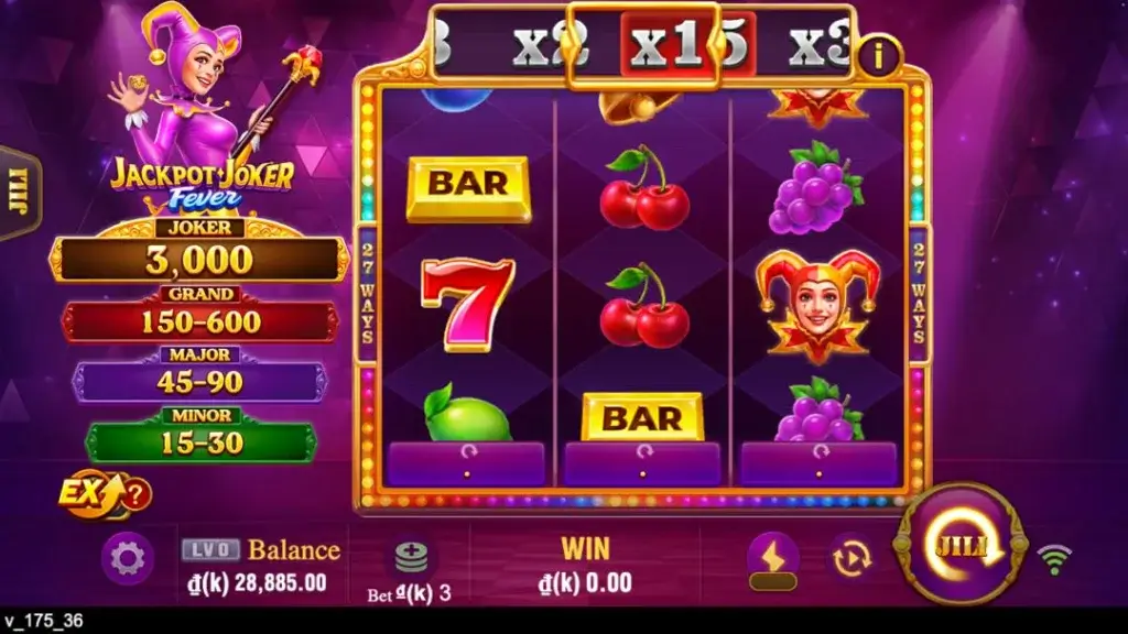 Ảnh giao diện chính game đánh giá jackpot joker fever lc79 (slot) chơi tại LC79