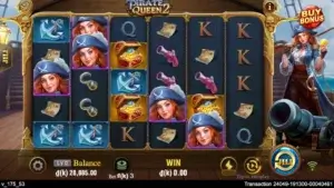 Ảnh giao diện chính game đánh giá pirate queen 2 lc79 (slot) chơi tại LC79