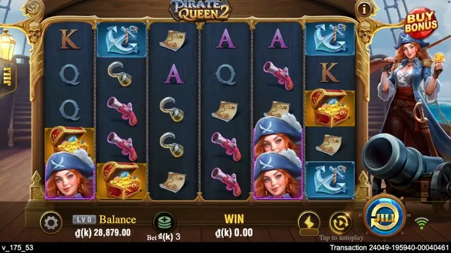 Ảnh màn hình gameplay game đánh giá pirate queen 2 lc79 (slot) chơi tại LC79