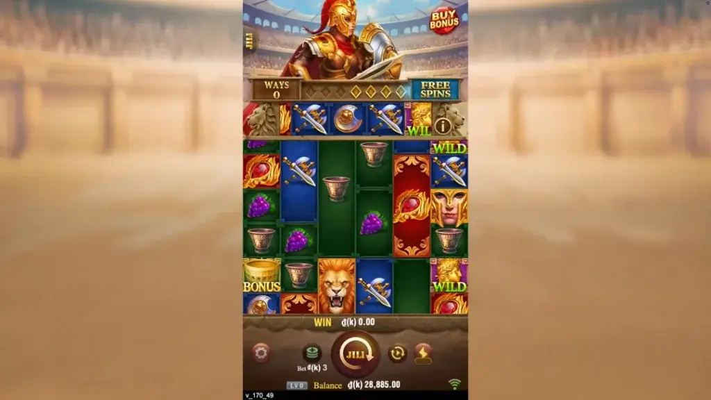 Ảnh giao diện chính game đánh giá roma x deluxe lc79 (slot) chơi tại LC79