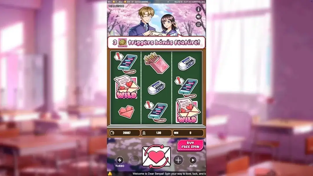 Ảnh giao diện chính game Dear Senpai (Kingmidas #) (slot) chơi tại LC79