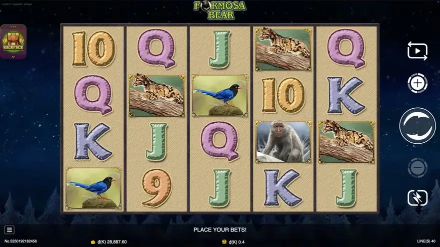 Ảnh màn hình gameplay game Formosa Bear (slot JDB) chơi tại LC79