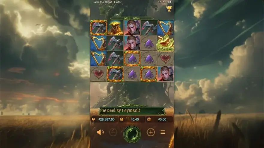 Ảnh màn hình gameplay game Jack the Giant Hunter (slot PG) chơi tại LC79