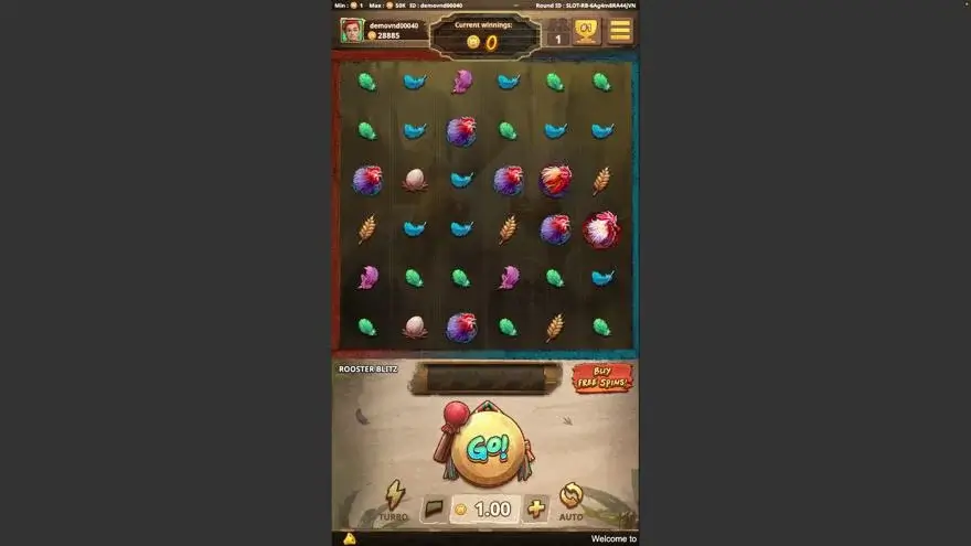 Ảnh bảng biểu tượng & tính năng game Rooster Blitz (Kingmidas #) (slot) chơi tại LC79