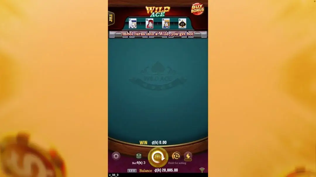 Ảnh giao diện chính game Wild Ace (slot JILI) chơi tại LC79