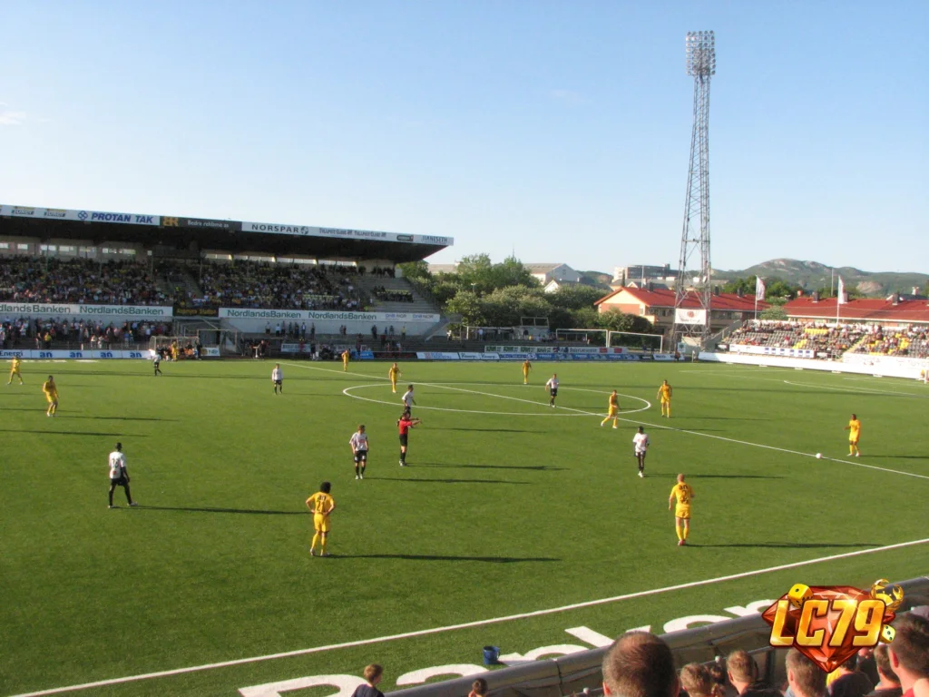 Aspmyra Stadion trước trận Bodø/Glimt vs LASK ngày 24/11, ảnh đã đóng watermark LC79