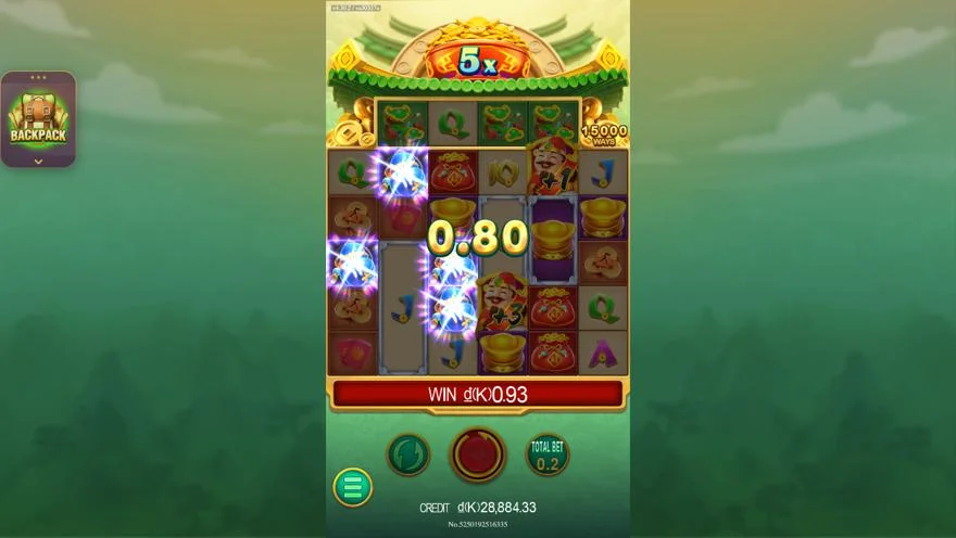 Ảnh bảng biểu tượng & tính năng game CaiShen Coming (slot DRAGOONSOFT) chơi tại LC79