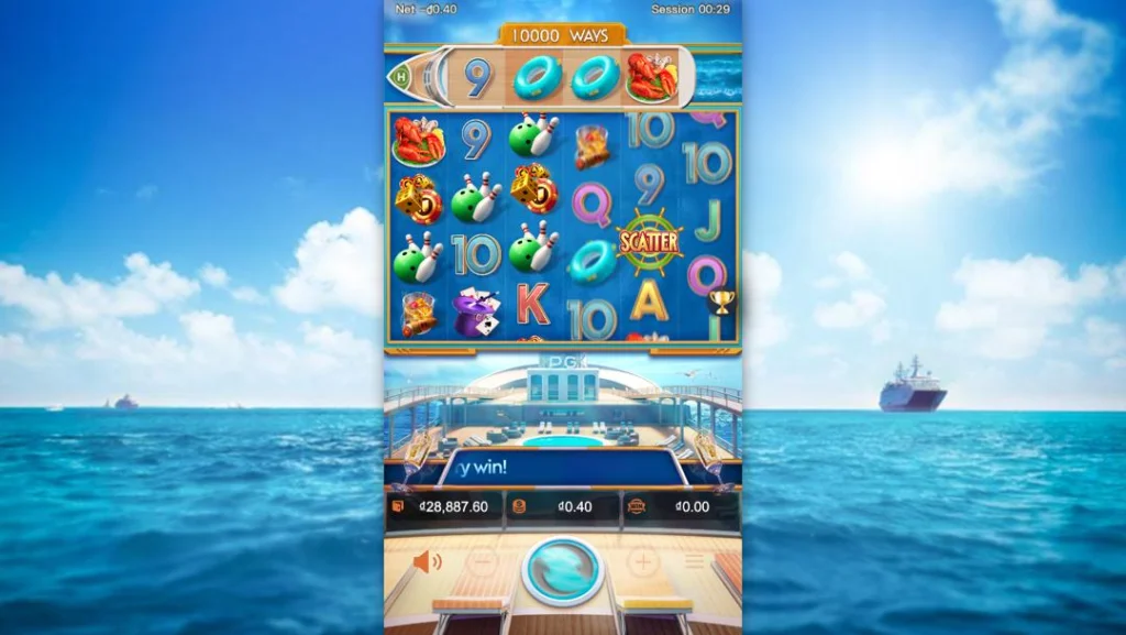 Ảnh giao diện chính game Cruise Royale (slot PG) chơi tại LC79