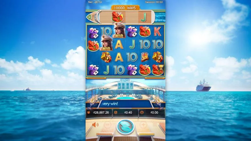 Ảnh màn hình gameplay game Cruise Royale (slot PG) chơi tại LC79