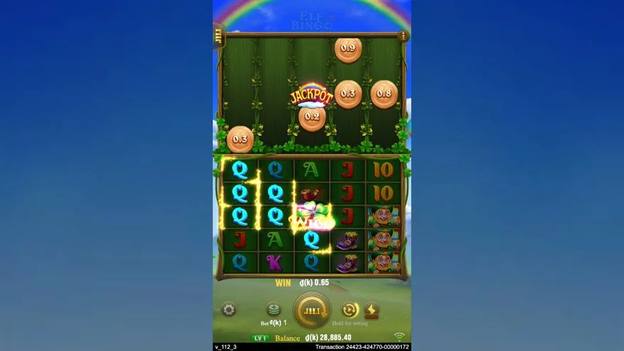 Ảnh màn hình gameplay game Elf Bingo (slot JILI) chơi tại LC79