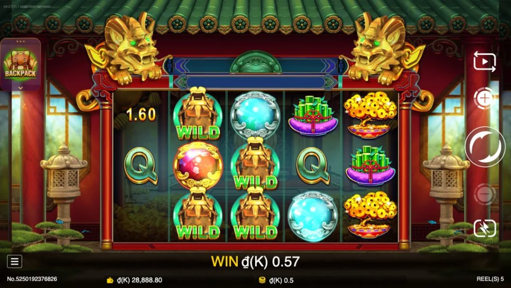 Ảnh giao diện chính game Fortune Treasure (slot JDB) chơi tại LC79