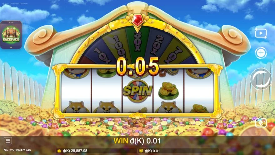 Ảnh màn hình gameplay game Go Lai Fu (slot JDB) chơi tại LC79