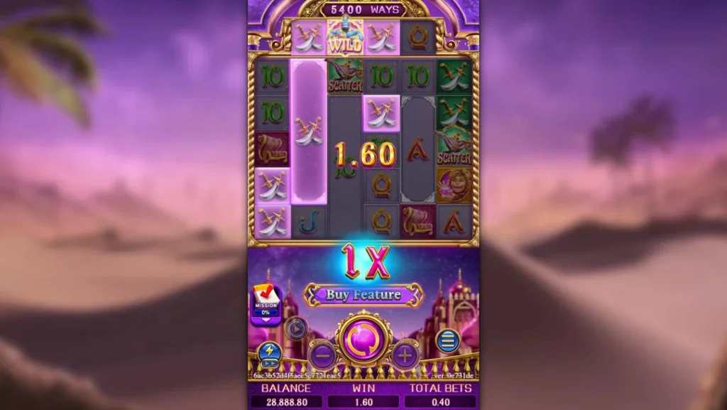Ảnh giao diện chính game GOLDEN GENIE (slot FC) chơi tại LC79
