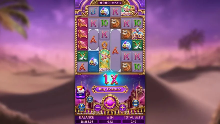 Ảnh màn hình gameplay game GOLDEN GENIE (slot FC) chơi tại LC79