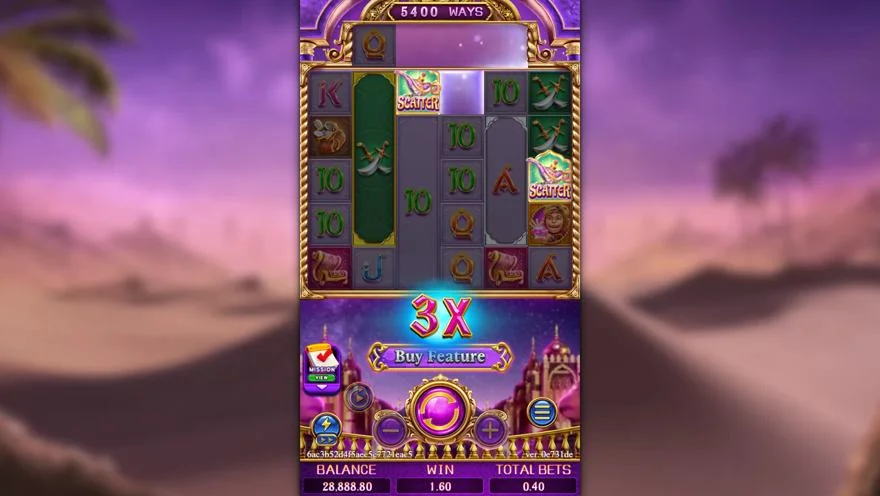 Ảnh bảng biểu tượng & tính năng game GOLDEN GENIE (slot FC) chơi tại LC79