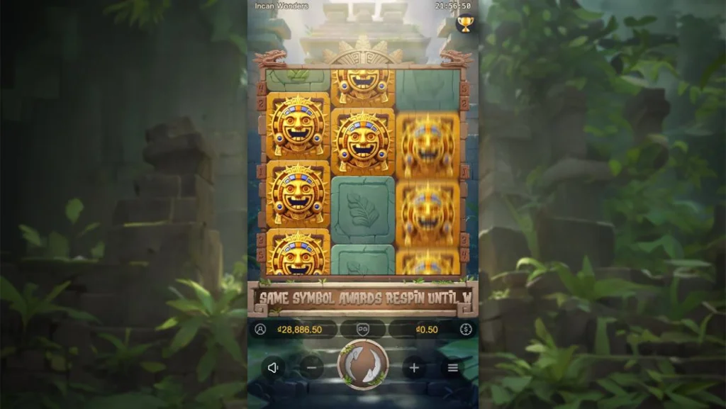 Ảnh giao diện chính game Incan Wonders (slot PG) chơi tại LC79