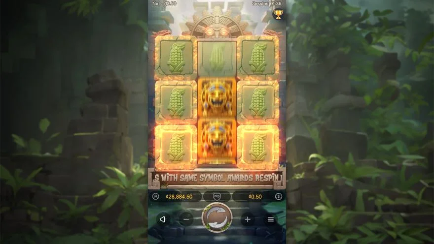 Ảnh màn hình gameplay game Incan Wonders (slot PG) chơi tại LC79