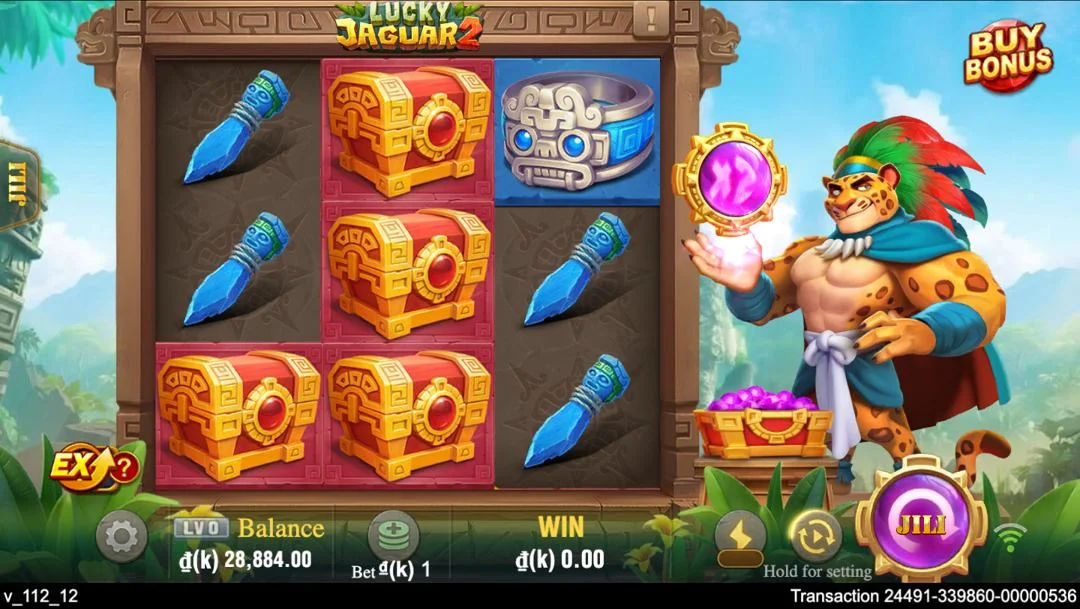 Ảnh giao diện chính game Lucky Jaguar 2 (slot JILI) chơi tại LC79
