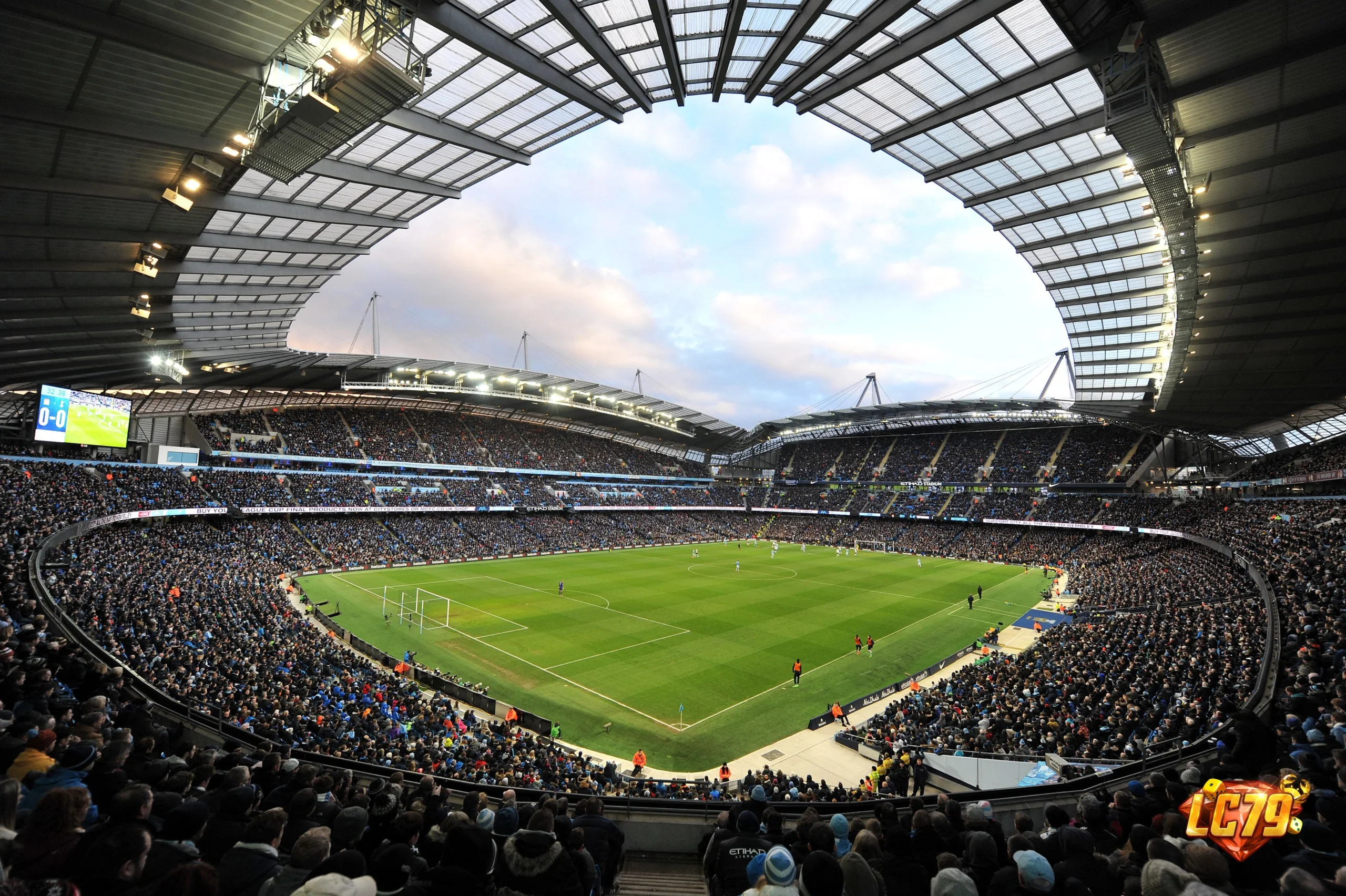 Etihad Stadium trước trận Man City vs AEK Athens 20/10